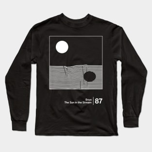 The Sun in the Stream - Original Minimalist Style Artwork Long Sleeve T-Shirt